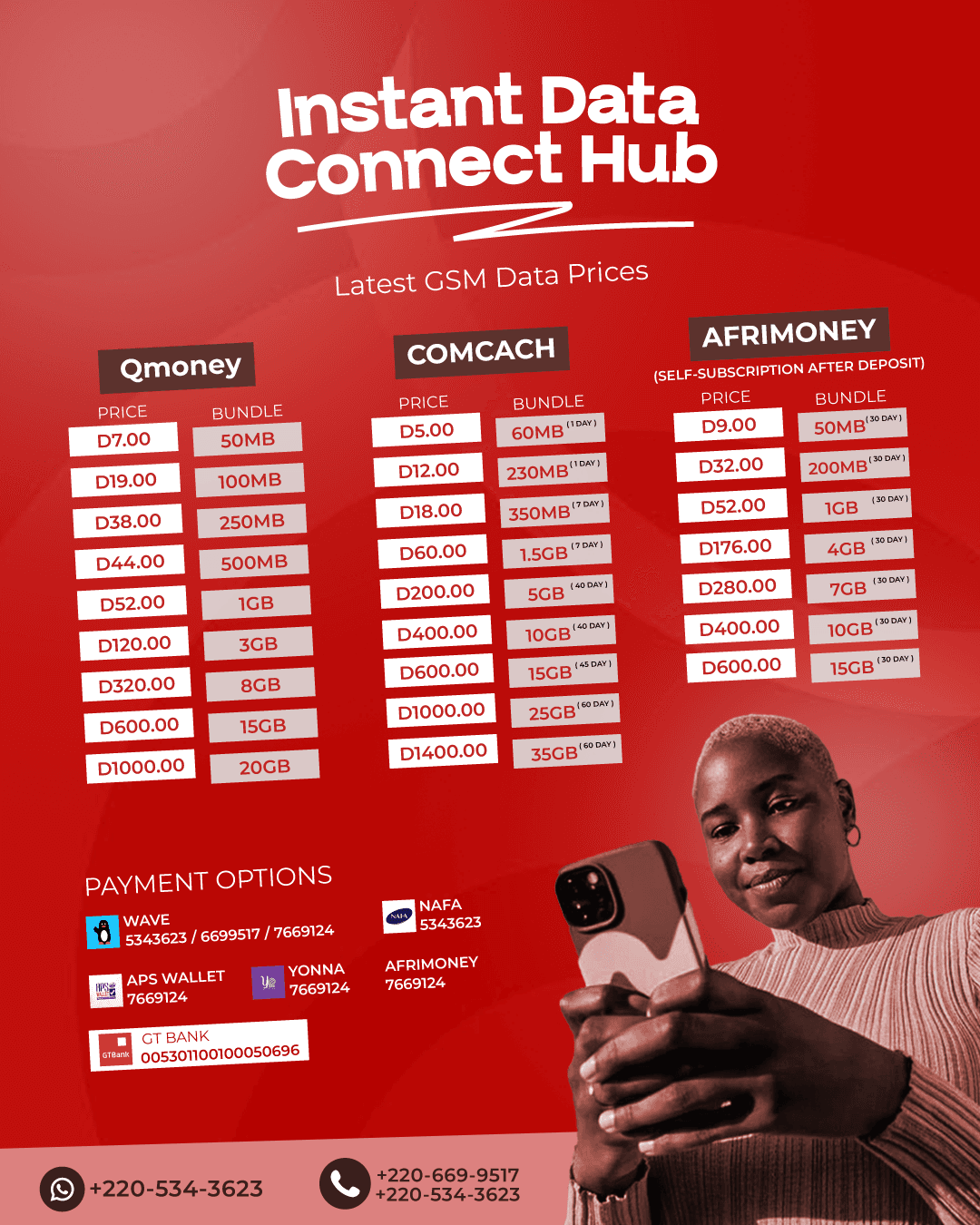 Babu Instant Data Connect Social Media Design section a