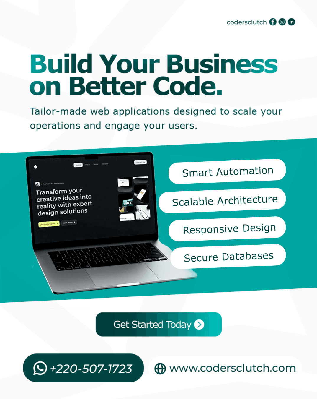 Coders Clutch Social Media Design section b