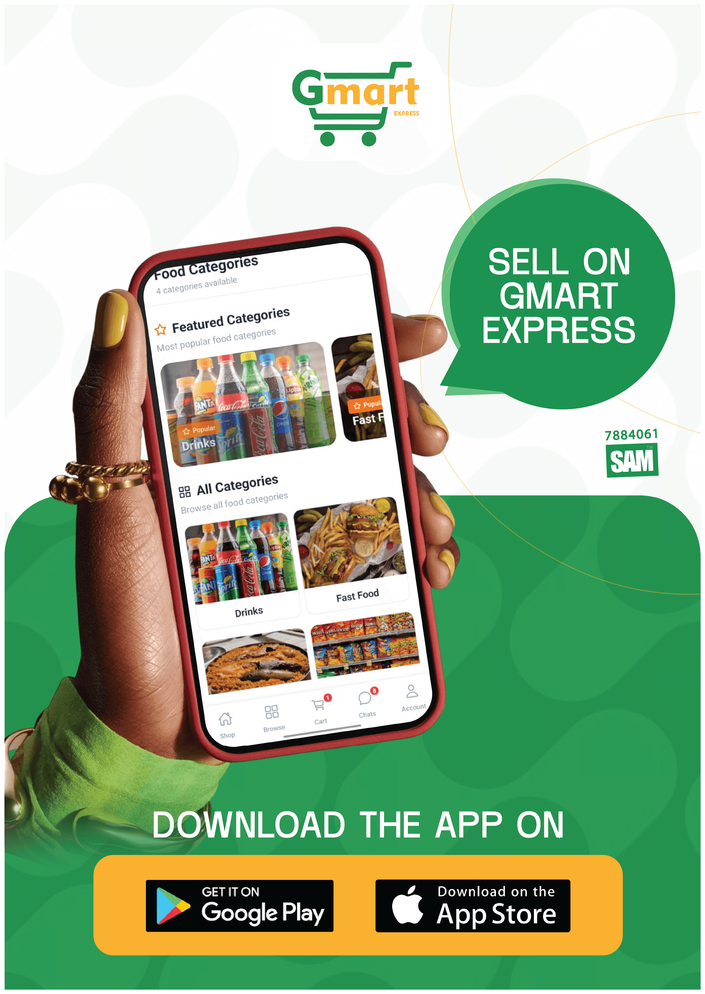 G-Mart Social Media Design section a