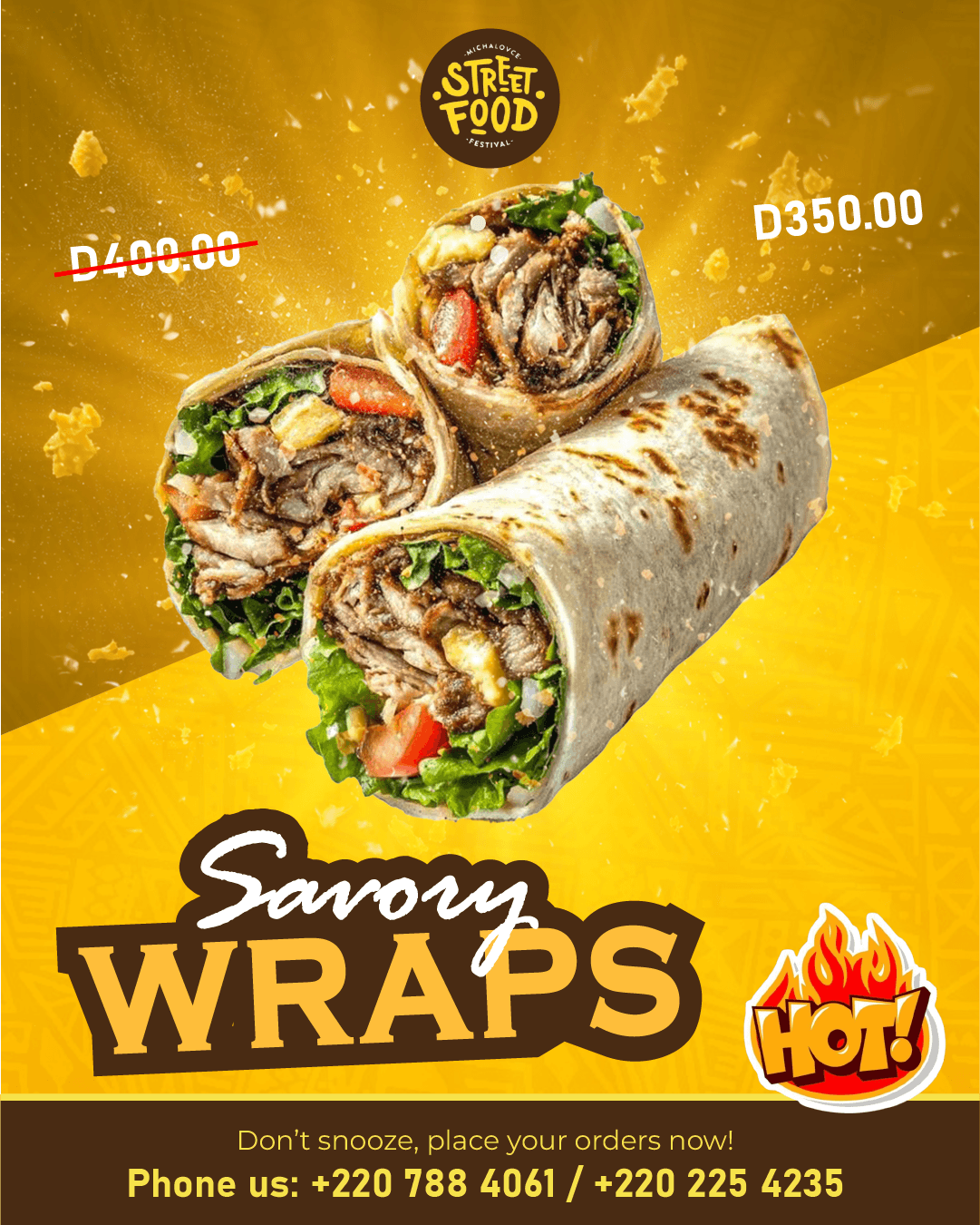 Street Food Social Media Design section b